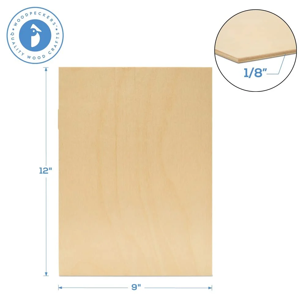 3mm Basswood Plywood 21 x 30 x 0.3 cm (6pcs) - Image 4