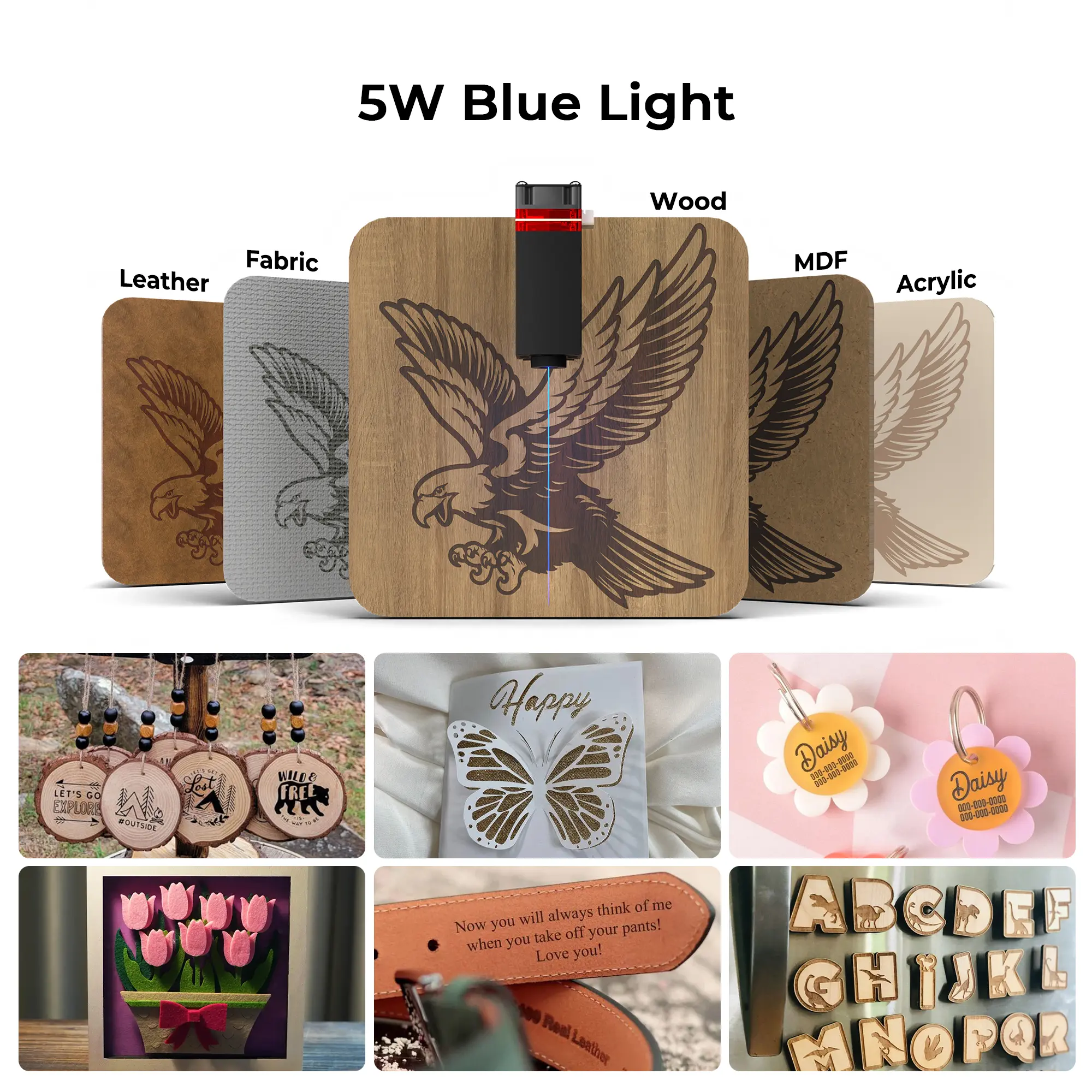 5W LU3-5B Laser Module for Ortur R1 Laser Engraver - Image 3