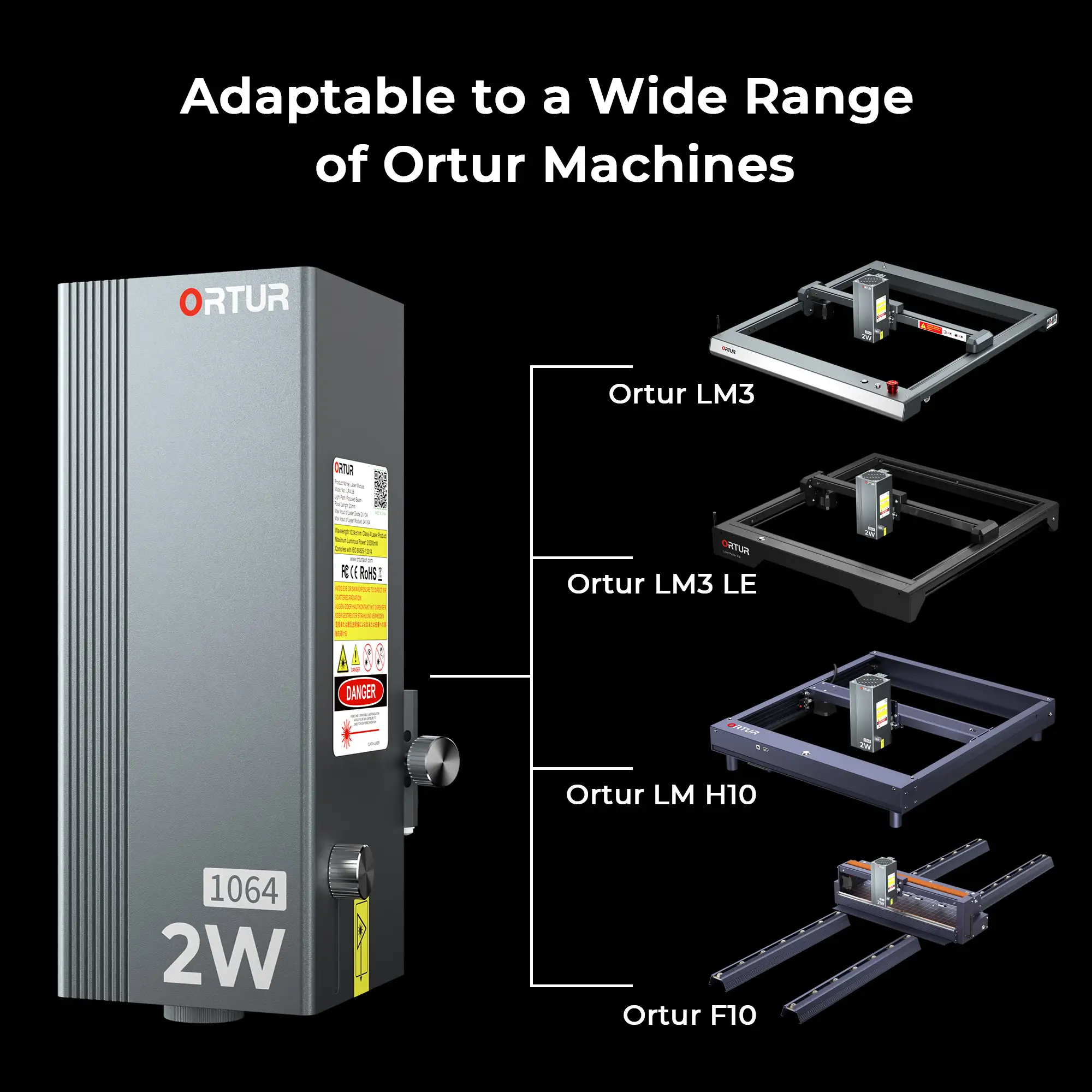 2W LR4-2B 1064nm Infrared Laser Module for Ortur Laser Engraver - Image 6