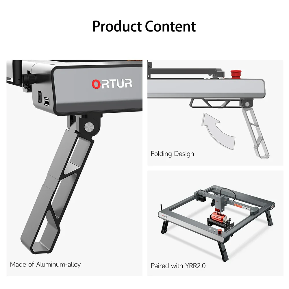 Ortur Foldable Feet for Laser Master 3 Series (FFT1.0) - Image 3