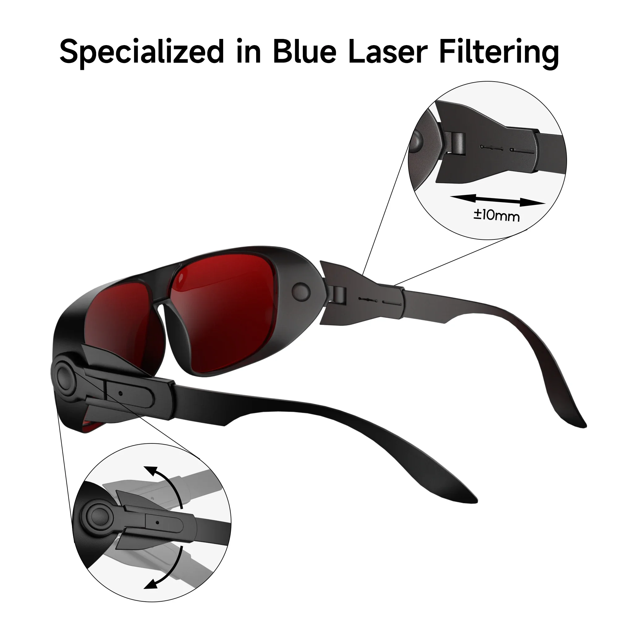 Ortur Safety Laser Goggles with 180-540nm Wavelength Protection - Image 3