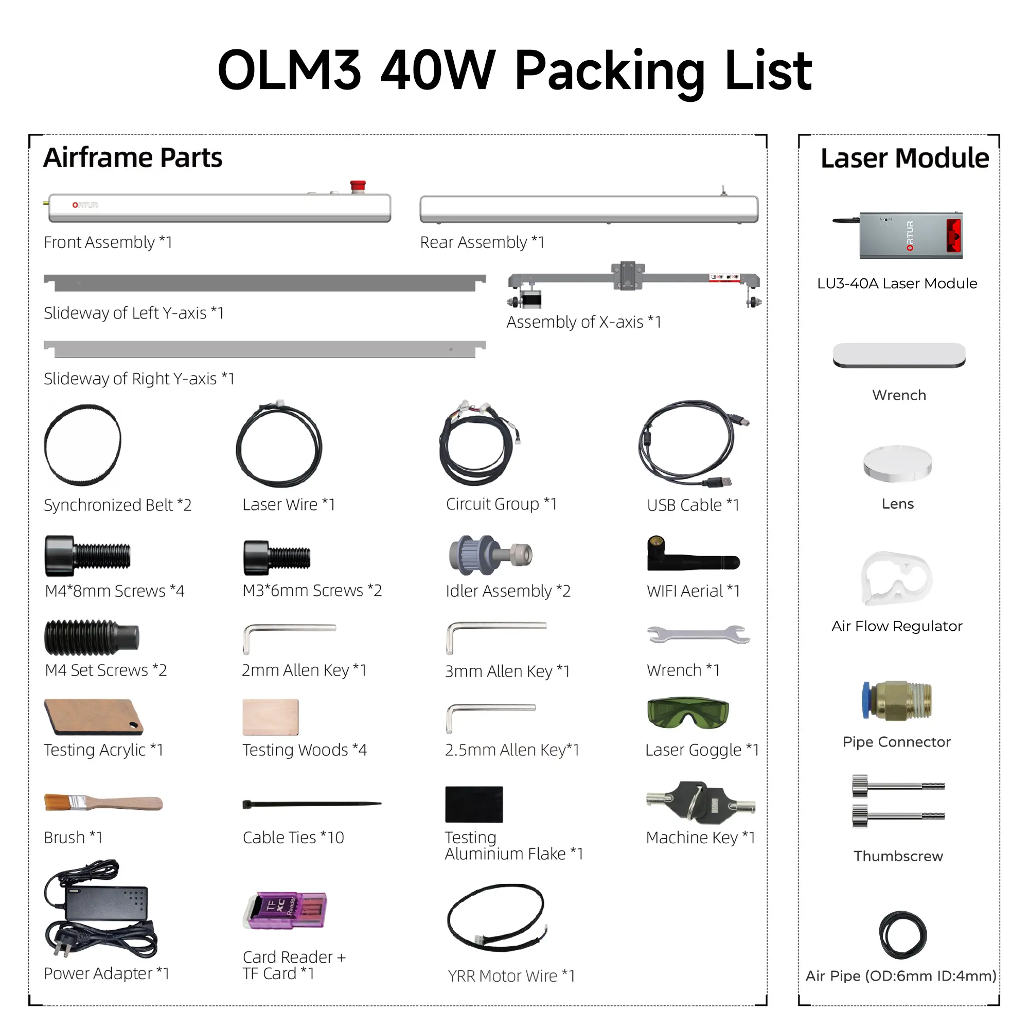 Ortur LM3 Laser Engraving & Cutting Machine 20,000mm/min (40W/20W/10W) - Image 16