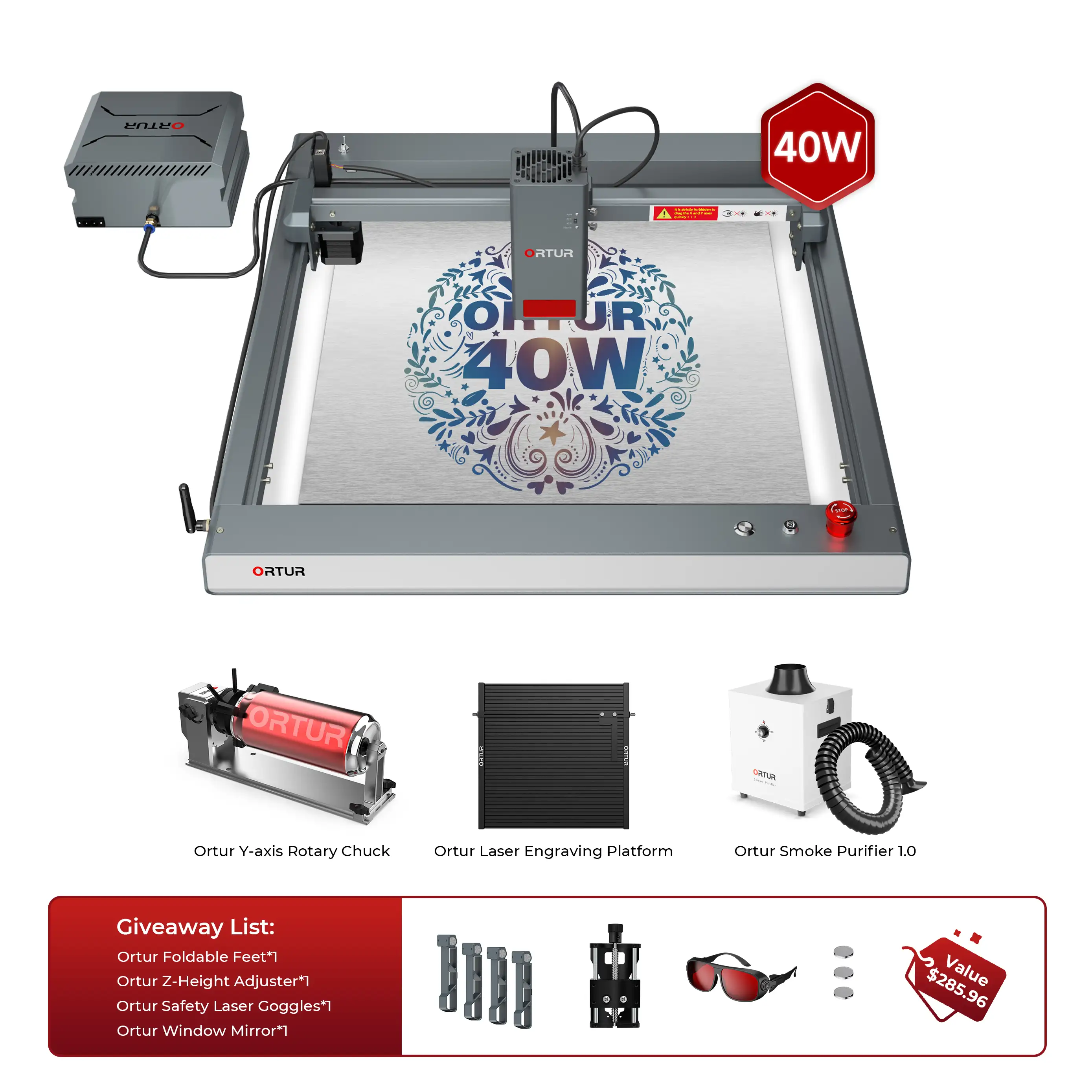 Ortur LM3 Laser Engraving & Cutting Machine 20,000mm/min (40W/20W/10W) - Image 30