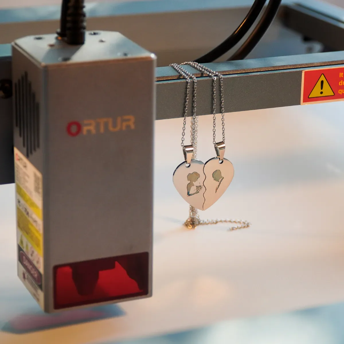 Ortur Stainless Steel Necklace for Laser Engraving (2 Sets) - Image 3
