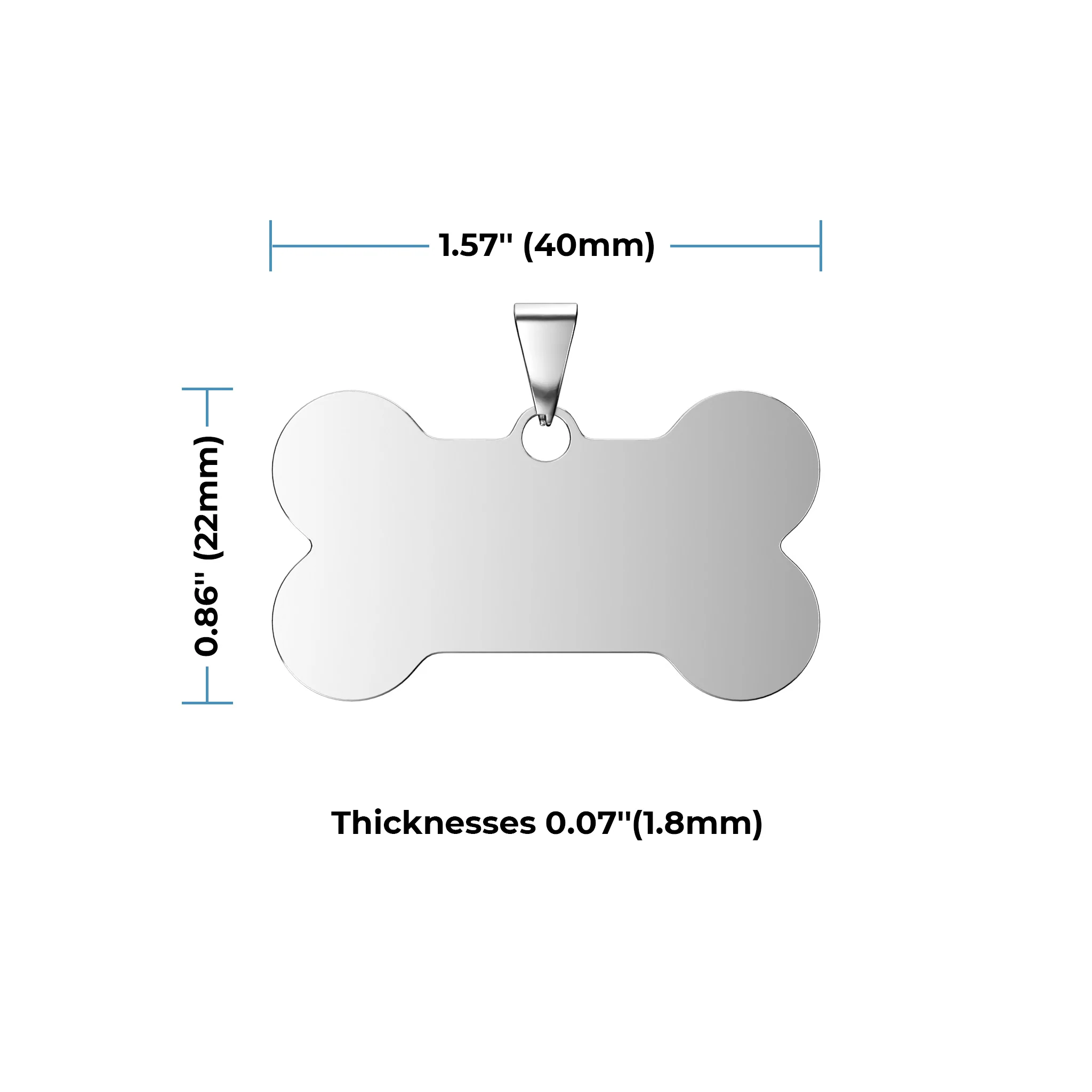 Ortur Stainless Steel Pet Tag (10pcs) - Image 6