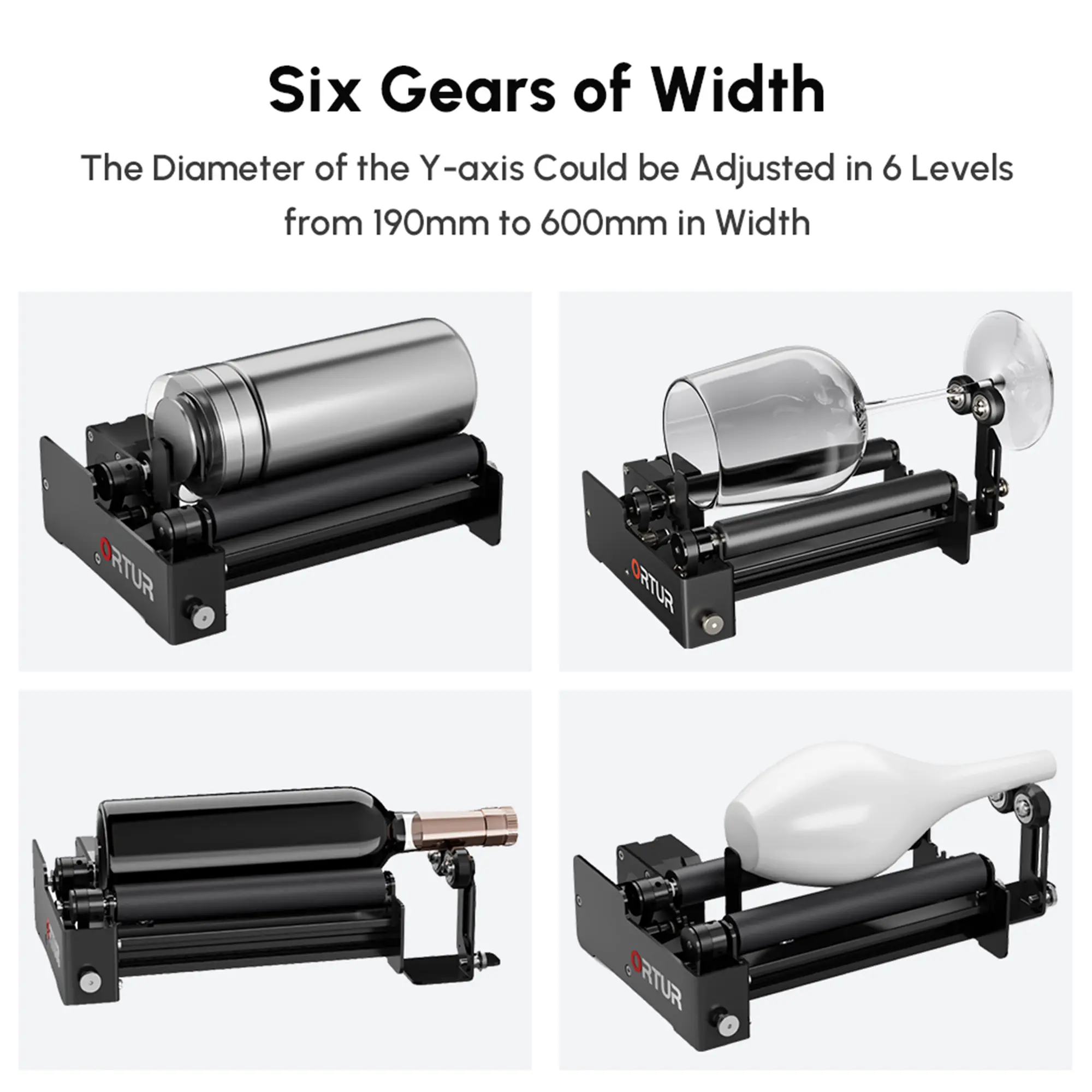 Ortur YRR 3.0 Rotary Roller for Cylinder Engraving - Image 3