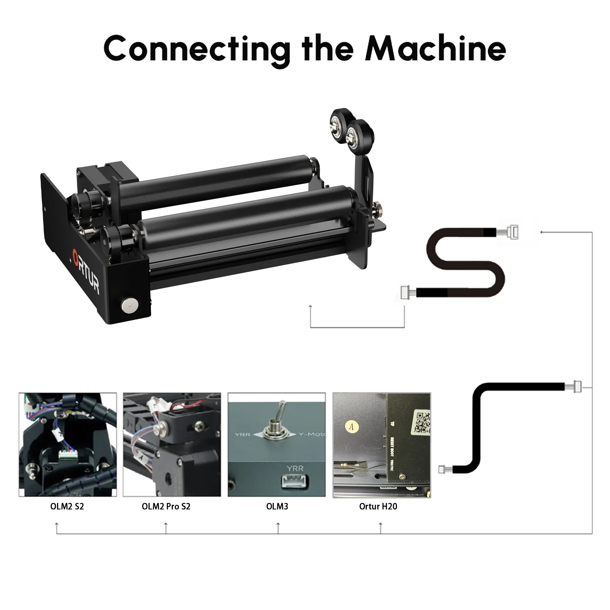 Ortur YRR 3.0 Rotary Roller for Cylinder Engraving - Image 5