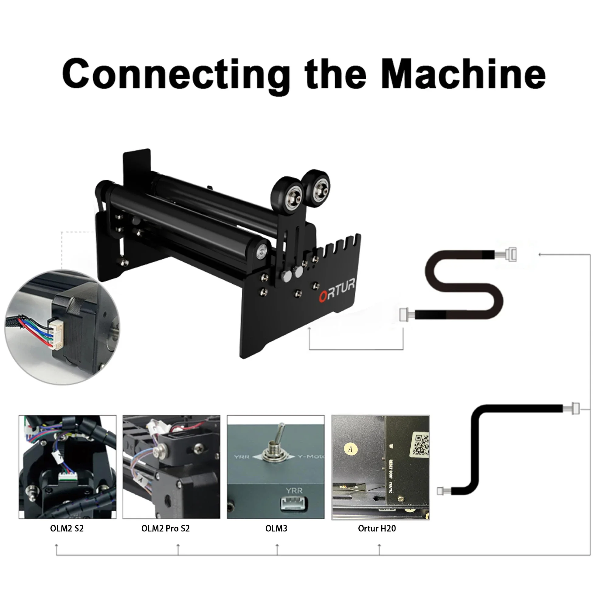 Ortur YRR 2.0 Rotary Roller for Cylinder Engraving - Image 5