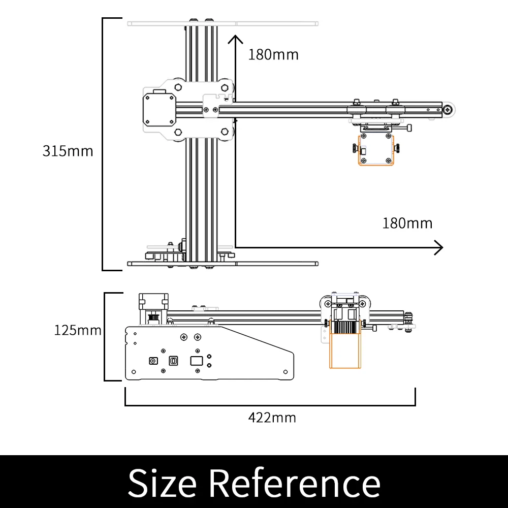 Aufero AL1 Laser Engraving & Cutting Machine 5,000mm/min (5W/1.6W) - Image 5