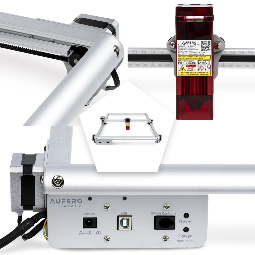 [Pre-owned]Aufero AL2 Laser Engraving & Cutting Machine 15,000mm/min - Image 7