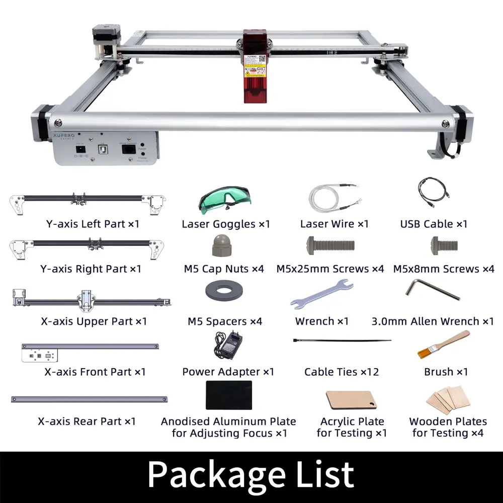 [Pre-owned]Aufero AL2 Laser Engraving & Cutting Machine 15,000mm/min - Image 9