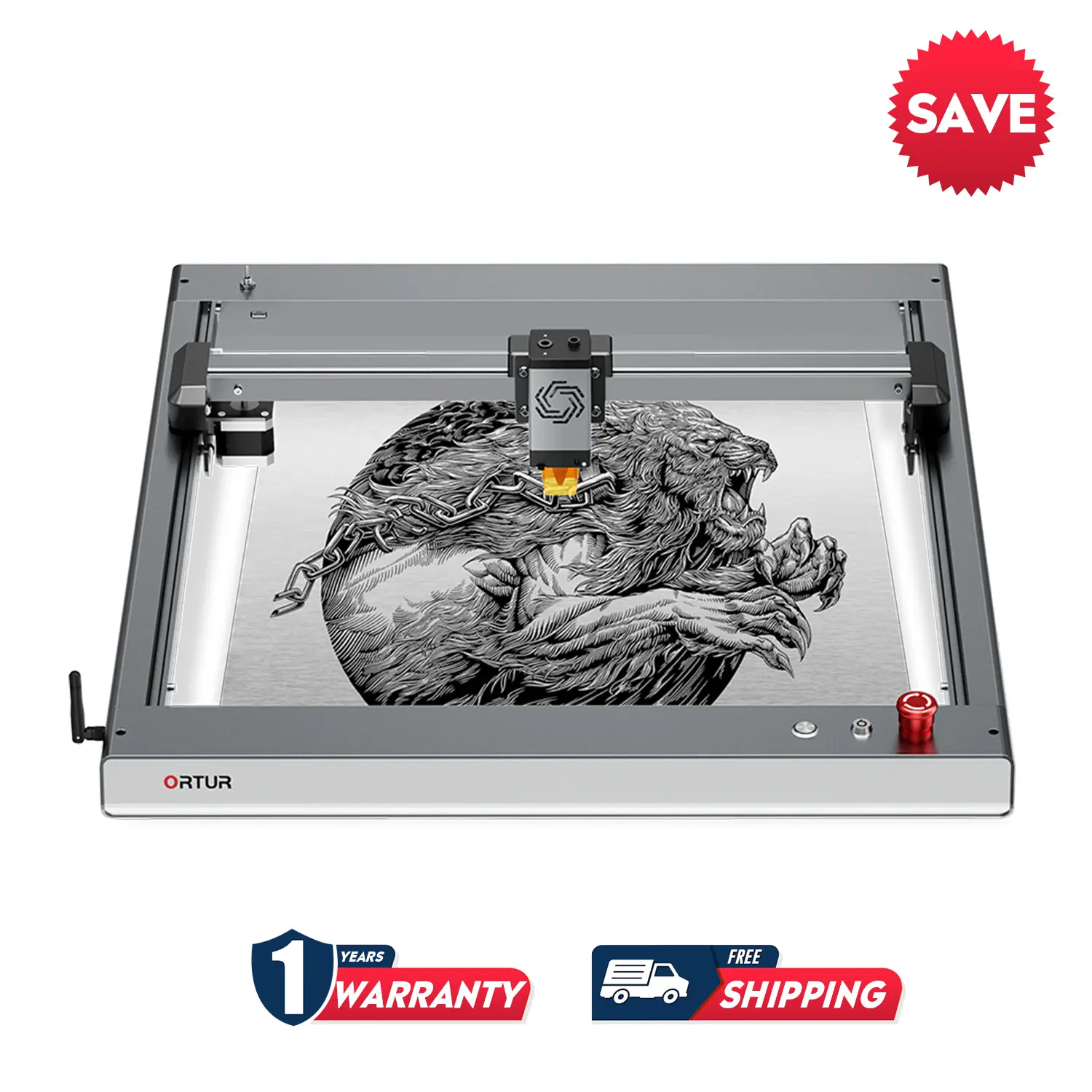 [Pre-owned]Ortur LM3 Laser Engraving & Cutting Machine 20,000mm/min 10W/20W - Image 9